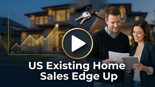 US Existing Home Sales Edge Up | DM me for more information
